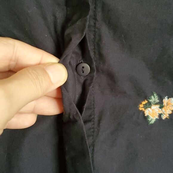 Y.A.S Embroidered Tunic Or Mini Dress with Balloon Sleeves Size S - Picture 8 of 15